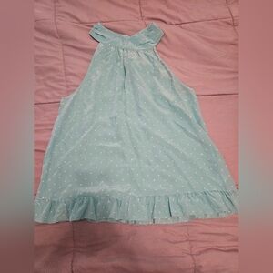 Lilly Pulitzer Aqua Polka Dot Blouse